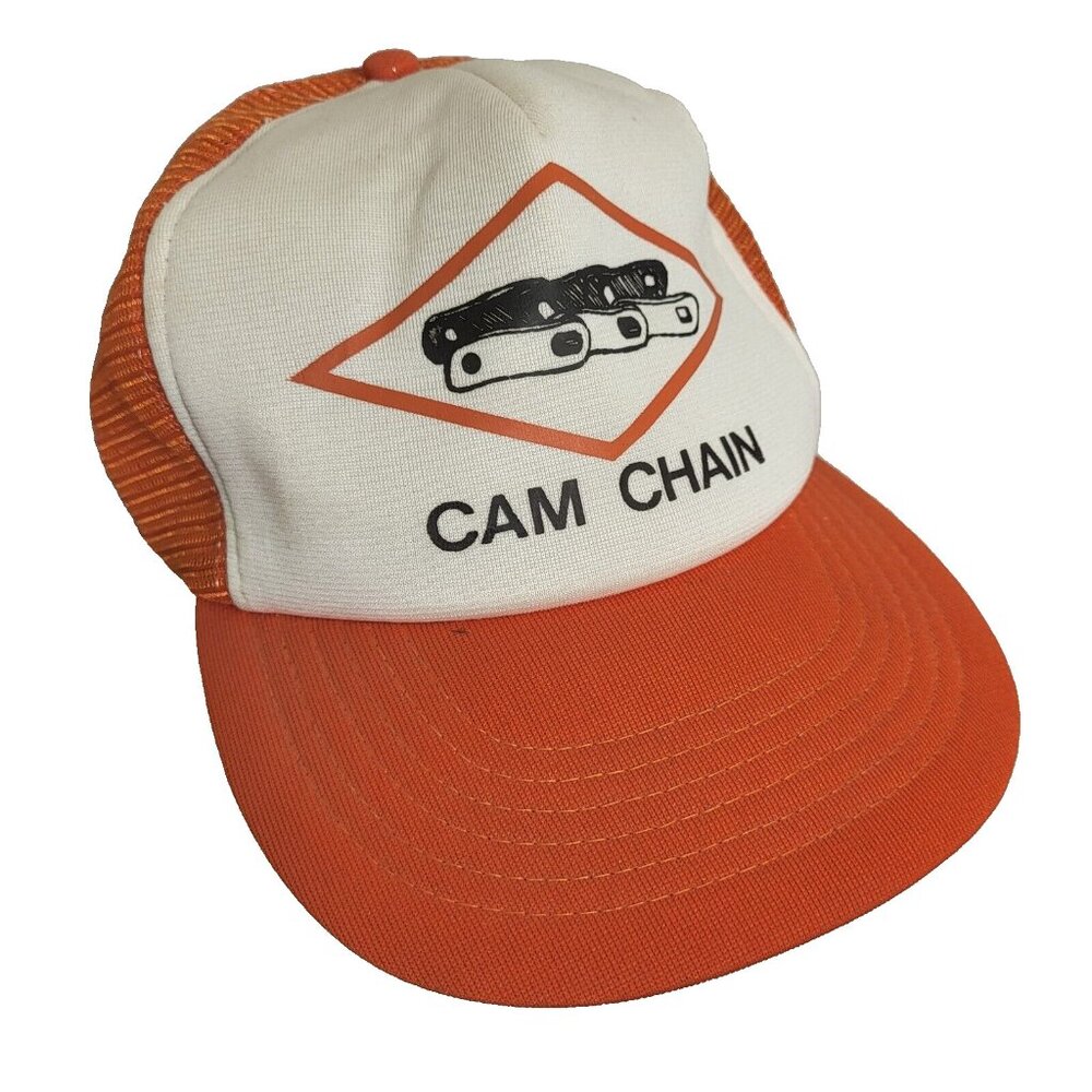 CAM CHAIN Hat Snapback Vintage 80s Cap Trucker Wilson